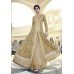 7318-A Gold Colour Nargis Fakhri Wedding Wear Dress 